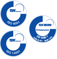 Logo ISO 9001 en EN 1090